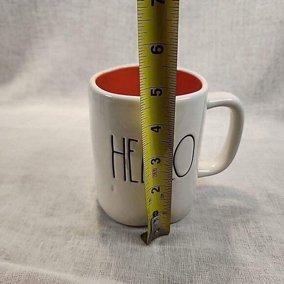 Rae Dunn Mug HELLO Artisan Collection by Magenta White / Orange Fall Mug - Picture 16 of 16